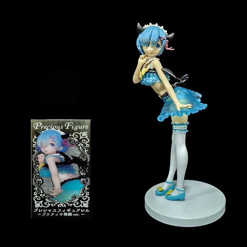 

Экшн-фигурка из ПВХ в японском стиле «Re: Zero», милая кукла дьявола Rem, пикантная кукла, украшение для комнаты, подарок на день рождения для маль...