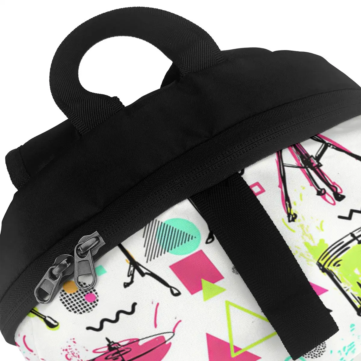 Бесшовный узор с барабаном комплект брызгами рюкзак модные рюкзаки Мужская и