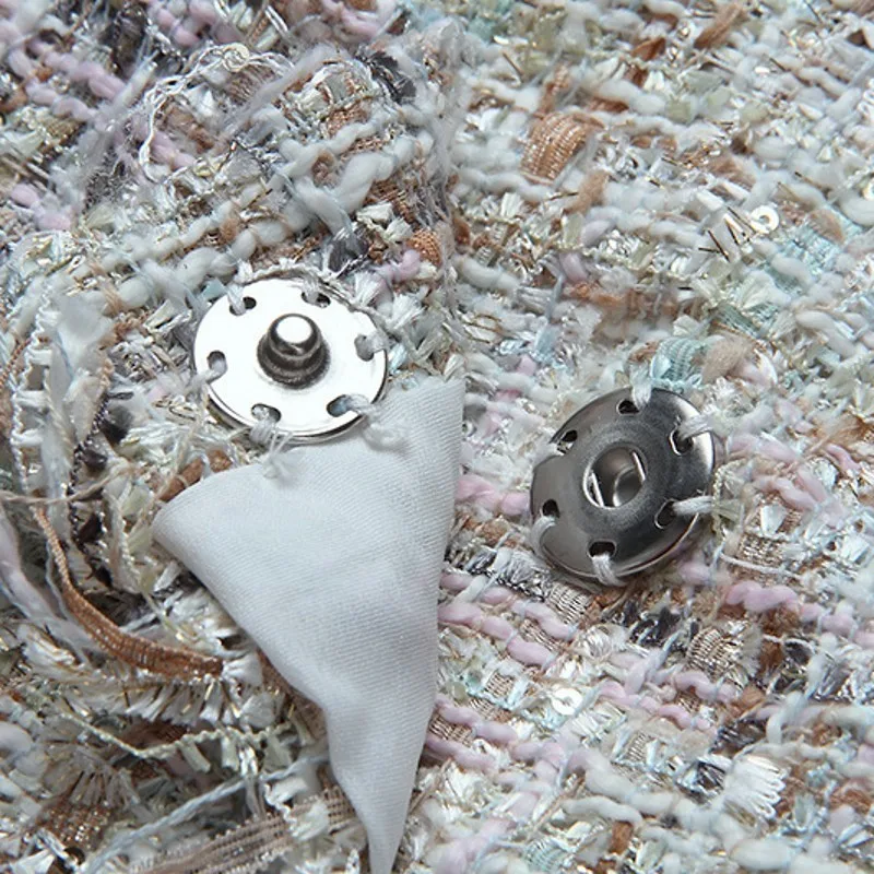 Модные женские весенние блузки топ твидовая мини-юбка комплект одежды из двух