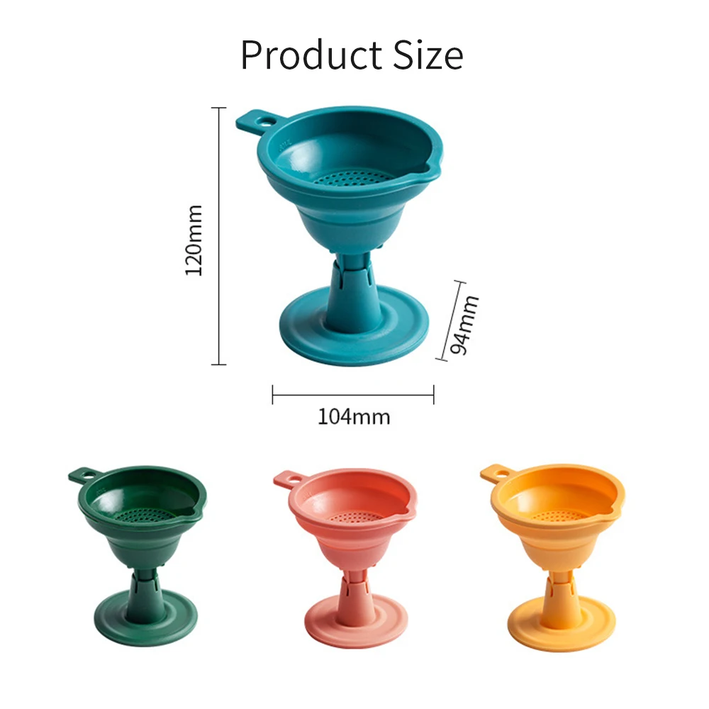 Модная силиконовая складная Мини-воронка для масла и вина кухонные гаджеты