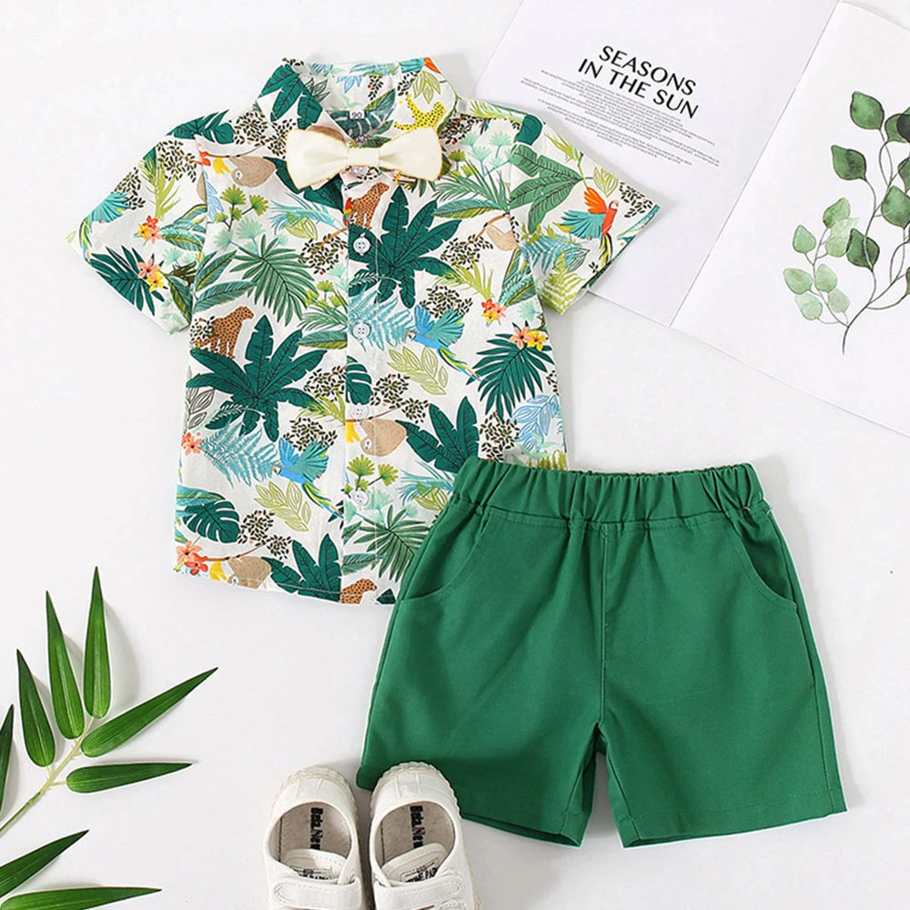 Лидер продаж 2021 года Летние Стильные комплекты одежды для детей Топы ремень