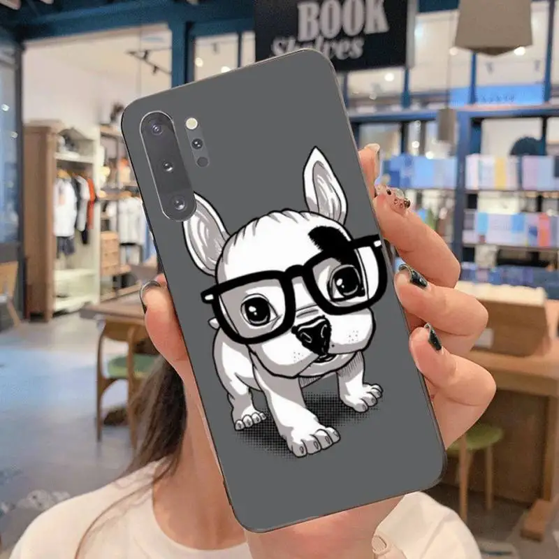 Чехол YJZFDYRM для телефона Samsung Note 7 8 9 10 Lite Plus Galaxy J7 J8 J6 2018 Prime с французским бульдогом |