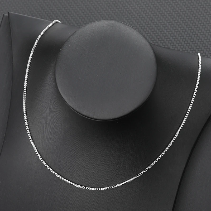 Ожерелье с квадратной цепочкой из нержавеющей стали ювелирное изделие для