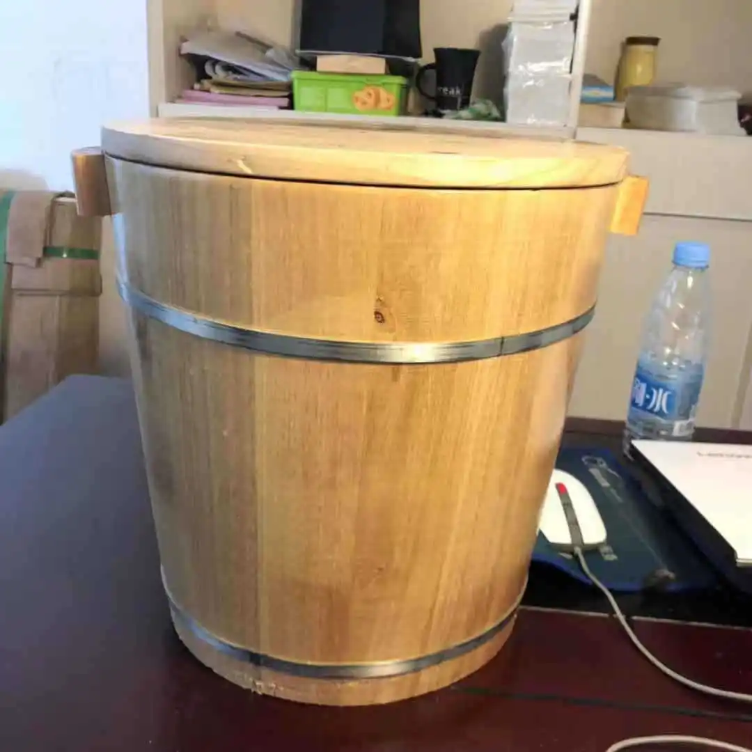 Новинка ванная для ног из цельного дерева дома пузырьковая бочка спа педикюр