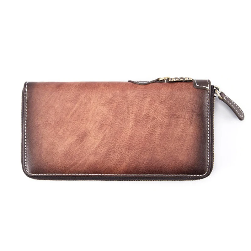 Мужской Длинный кошелек на молнии сумка запястье для денег держатель кредитных