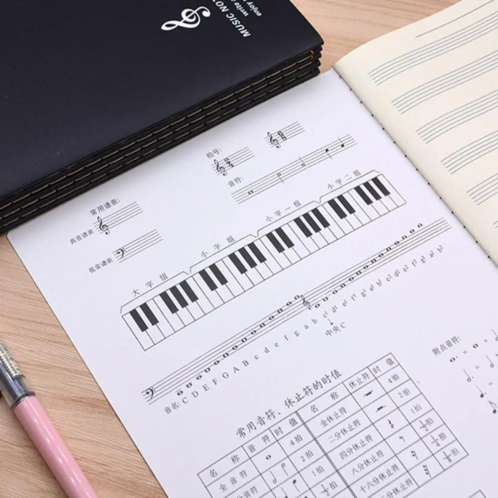 

Music Practice Notebook Piano Violin Universal Five-line Staff Accessories Music Notebook Piano Excercise Beginners Noteboo W0X0