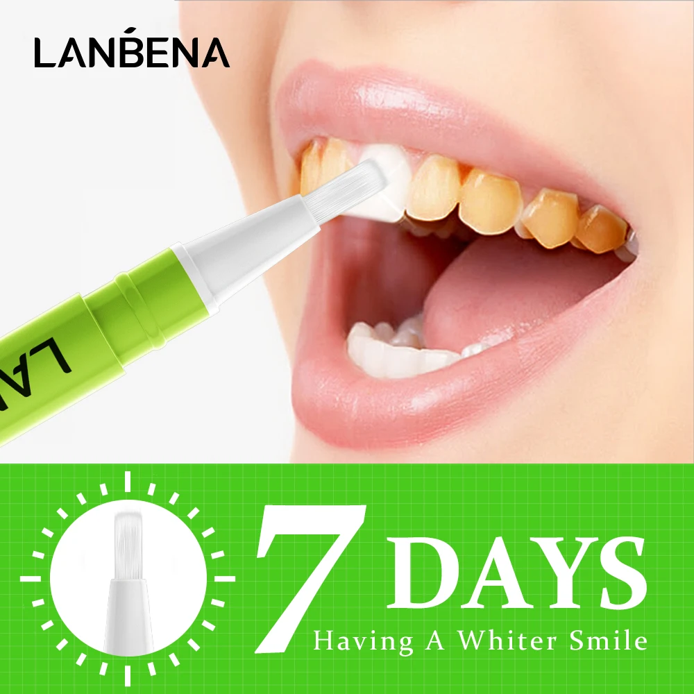 

LANBENA Lemon Teeth Whitening Pen Lime Hygiene Gel Effective Remove Stains Cleaning Bleaching Safety Whitener Tools Oral Care