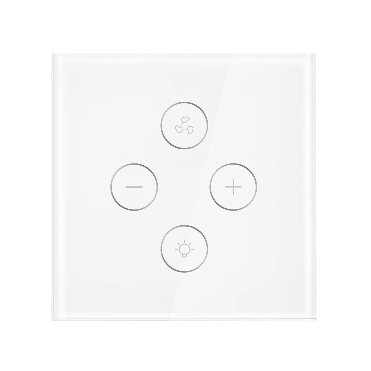 WiFi умный потолочный светильник-вентилятор настенный выключатель, Smart Life/Tuya APP пульт дистанционного управления различными скоростями, совместим с Alexa и Google Home