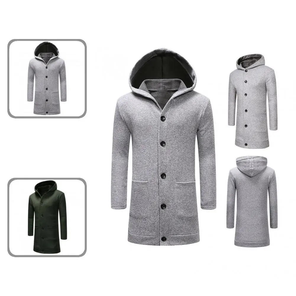 

Повседневное пальто, популярное толстое однотонное пальто стрейч, повседневное пальто с большими карманами