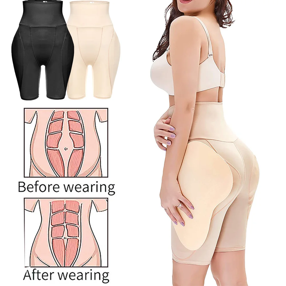 Waist Trainer Butt Lifter for Women Tummy Control Panties Seamless High-Waisted Body Shaper Shorts Fake Ass Padded Panties Slim