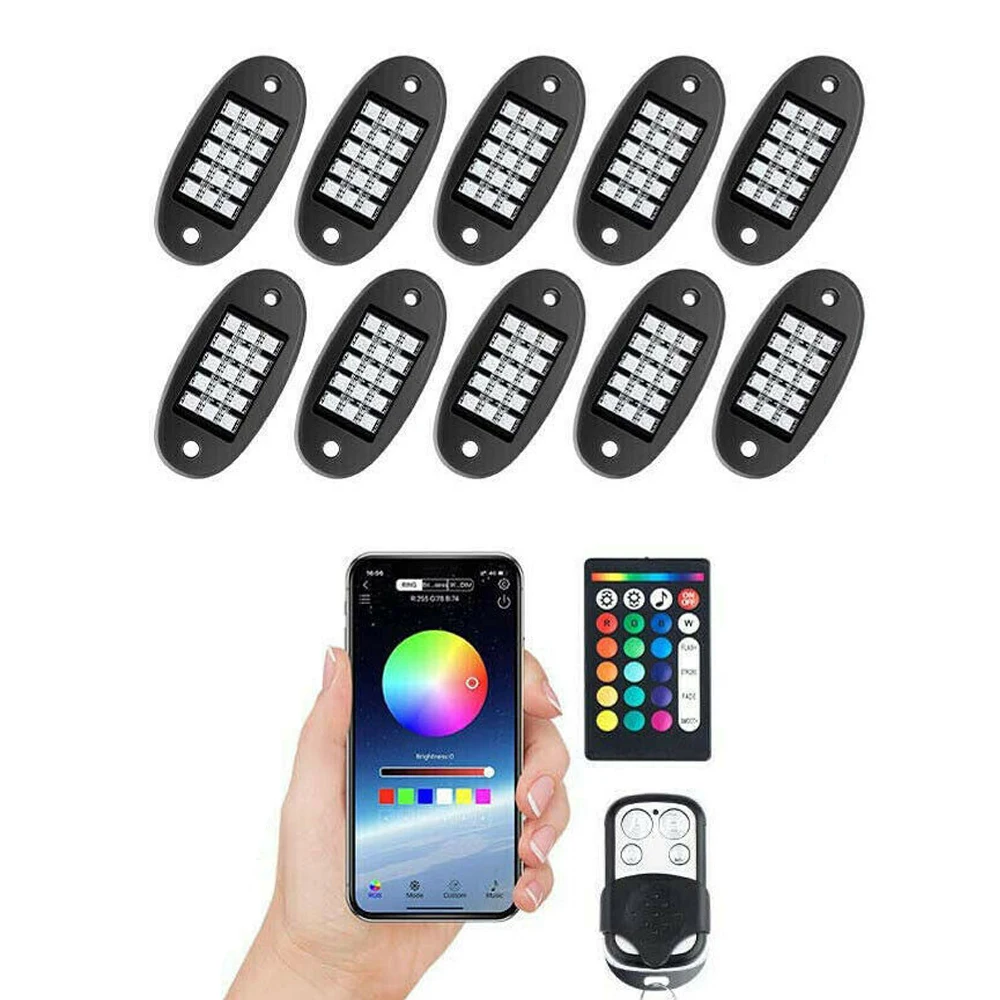 

Car Chassis RGB Decorative Light APP+Dual Remote Control Boxed