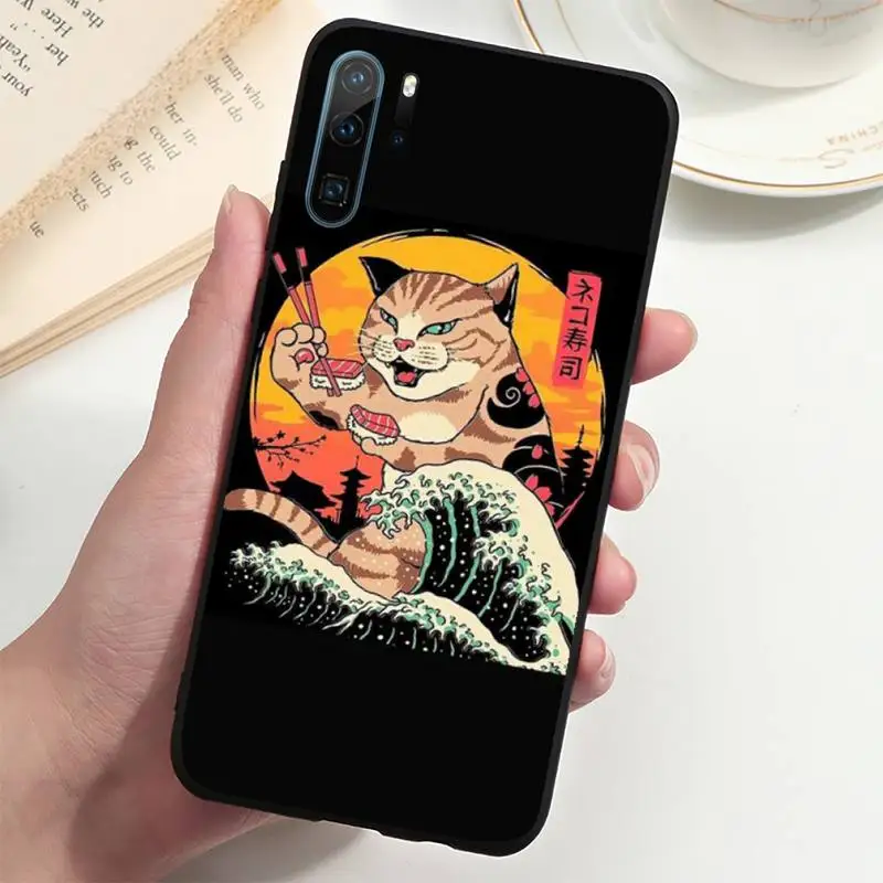 

Japanese Style Art Japan Phone Case For Huawei P20 P30 P40 lite Pro P Smart 2019 Mate 10 20 Lite Pro Nova 5t