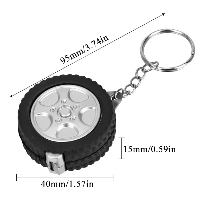 1 м Рулетка для путешествий походный брелок линейка мини-Выдвижной ключей Мини