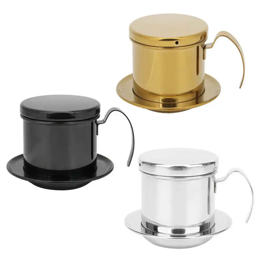 Вьетнамская капельная Кофеварка из нержавеющей стали с фильтром для дома кухни