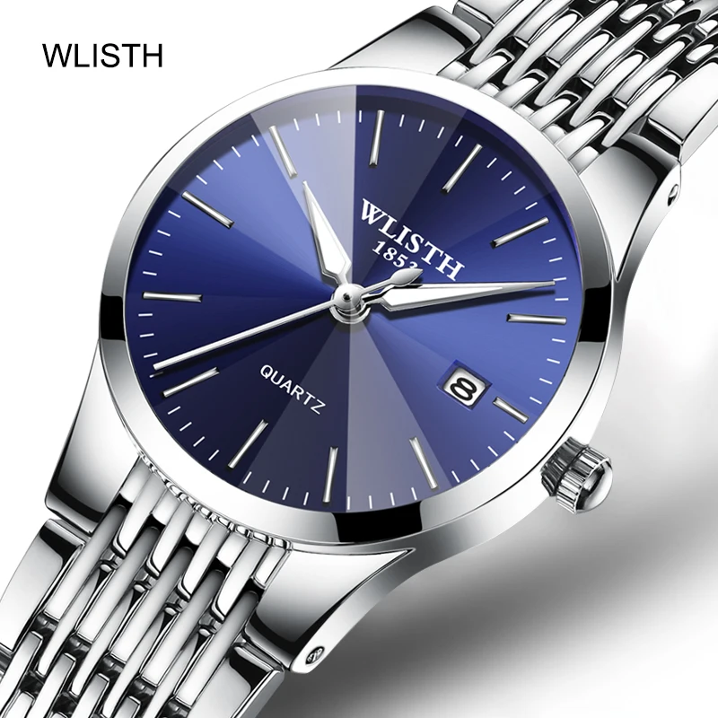 

Quartz Wristwatch Luminous WLISTH Men's Watches Classic Calendar Mens Business Steel Watch Relogio Masculino Popular Saati Ho