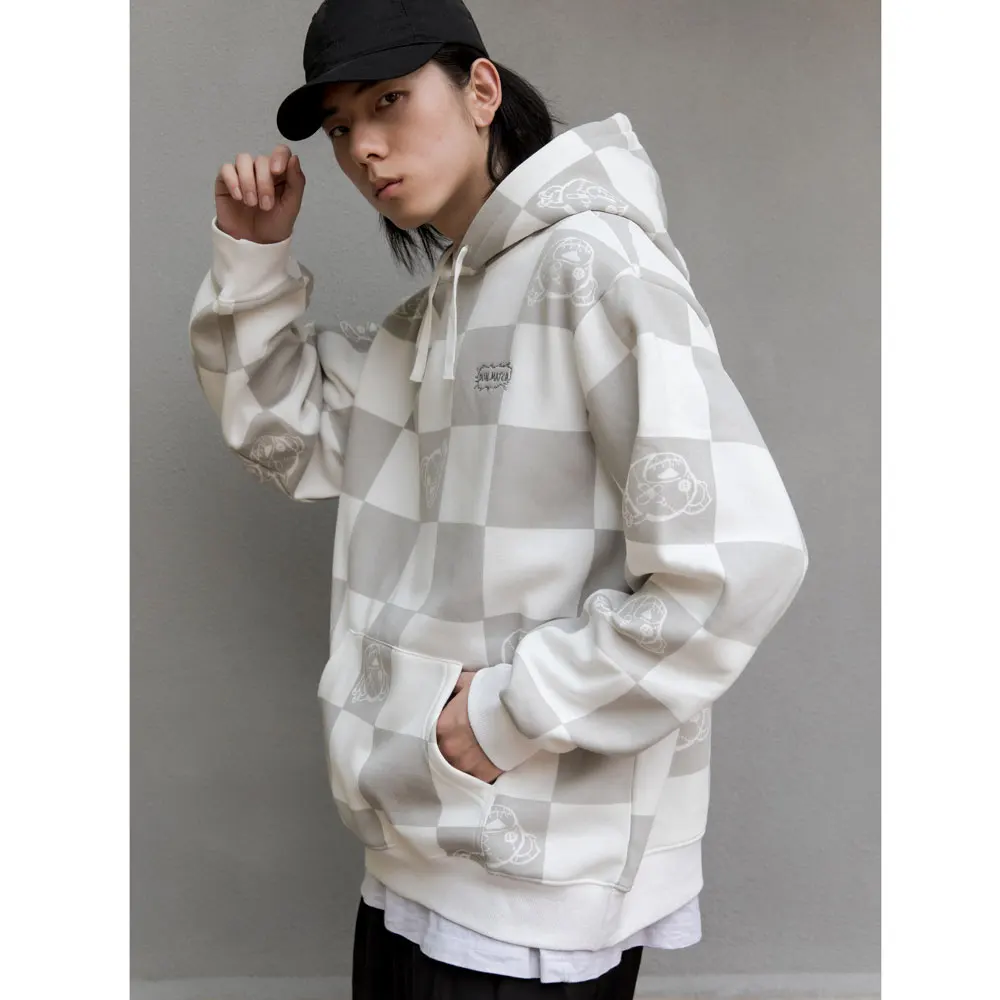 Линдси сидер шахматная доска квадратов клетчатые толстовки уличная 2020 Мужская в