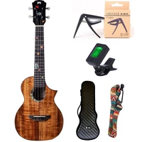 mr mai mt 60 26 inch ukulele tenor solid koawood handcraft 4 strings ykulele gloss finish with hardcasetunercapobelt