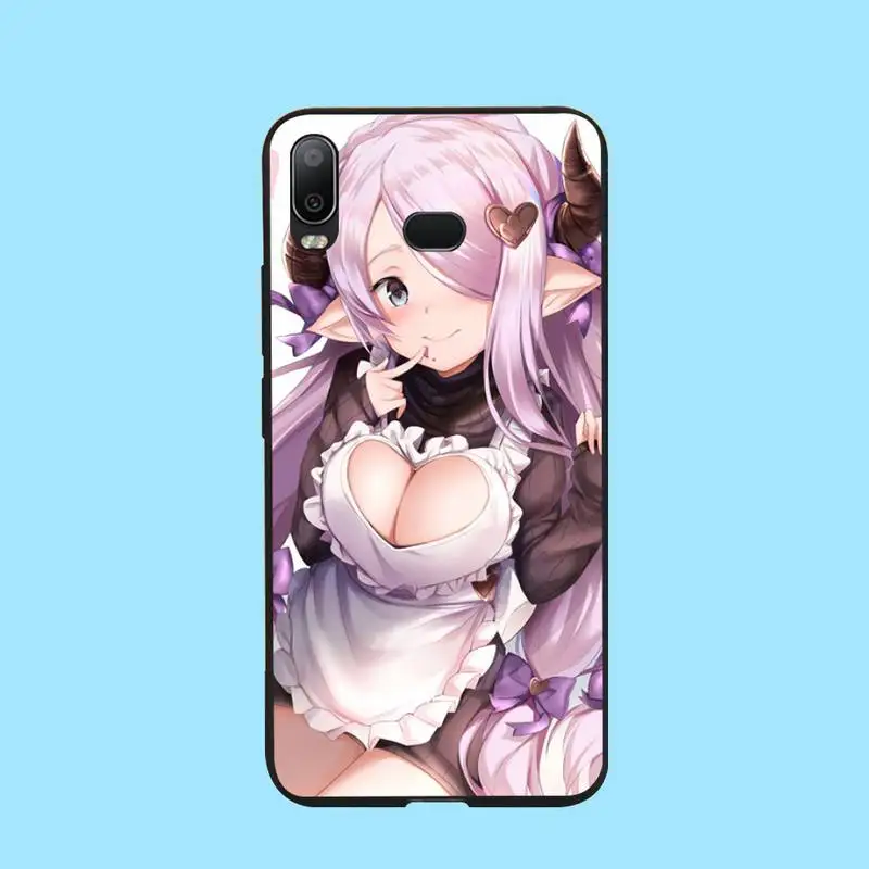 Японский кавайный сексуальный мягкий черный чехол для телефона PENGHUWAN с аниме