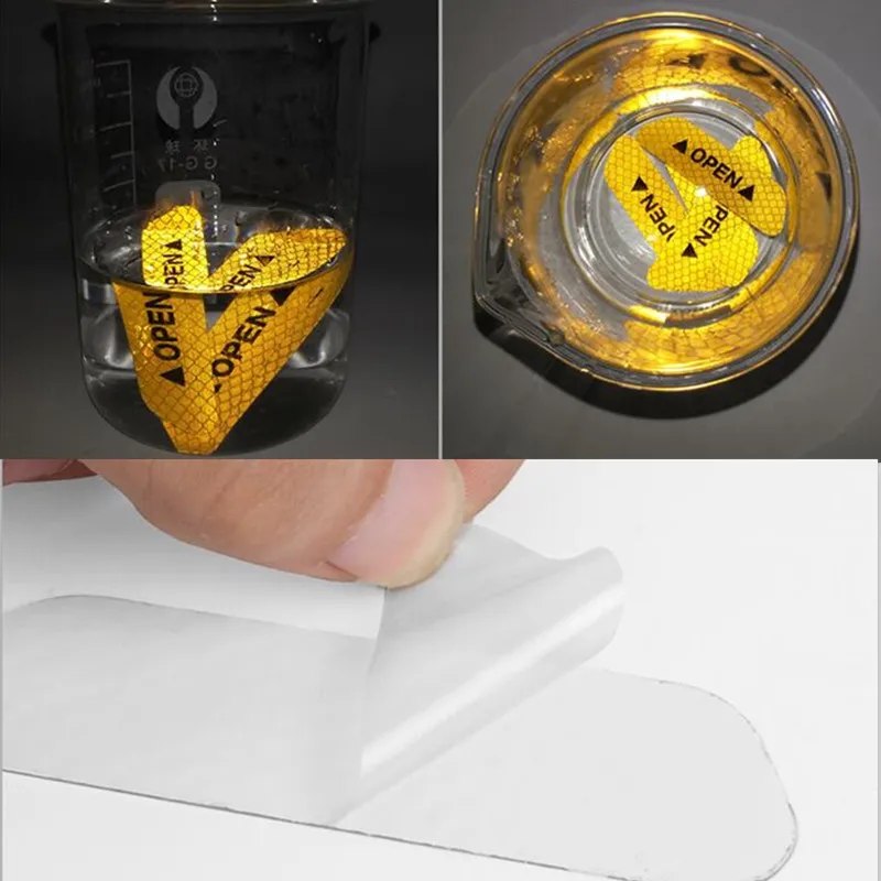 4 шт./компл. двери автомобиля Светоотражающая Безопасность Предупреждение