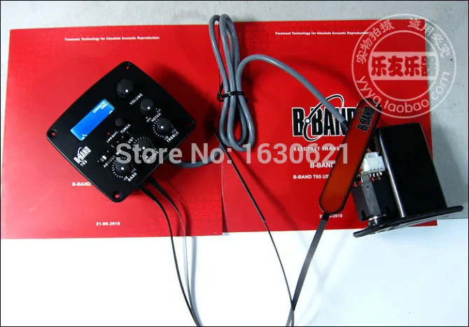 Новый B BAND T65 Хом 3 полосный Amp Эквалайзер Тюнер для акустической гитары Системы
