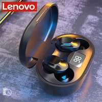 lenovo xt91 true wireless stereo earphone bluetooth 5 0 earbud with mic noise reduction ai control gaming headset stereo bass