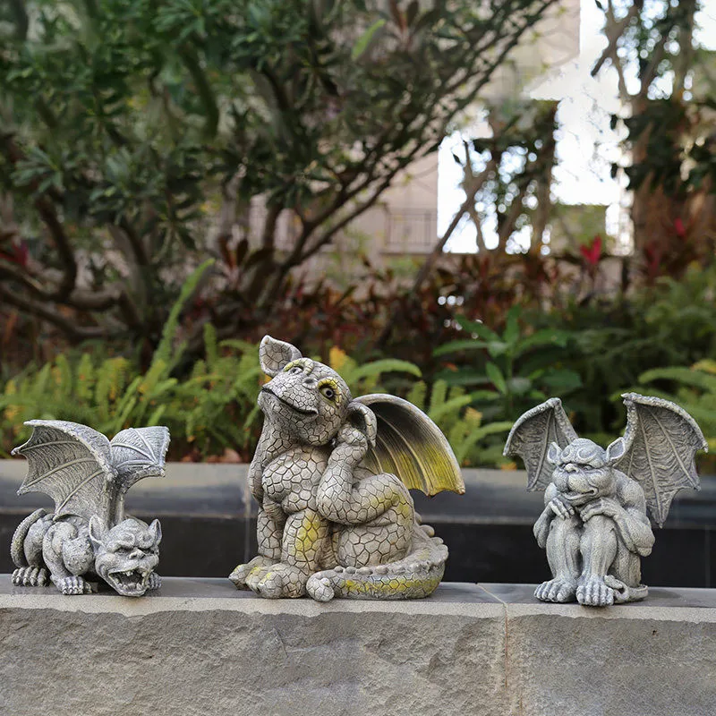 

Nordic Resin Devil Monster Figurines Statues Home Corridor Courtyard Garden Decoration Villa Park Lawn Demon Sculpture Ornaments