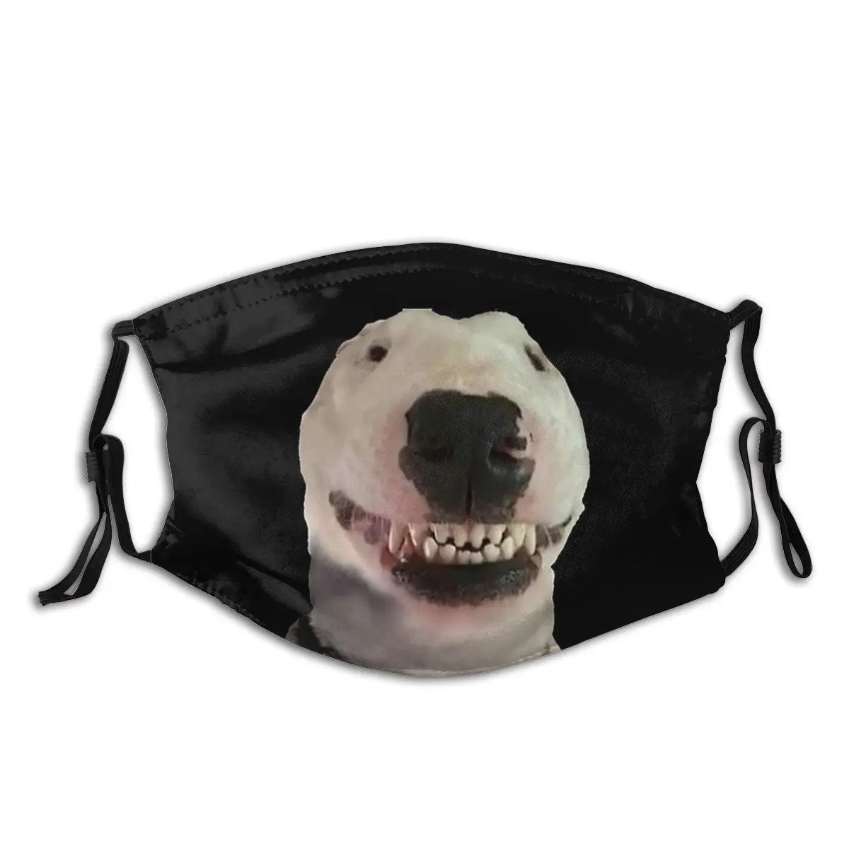 

Smile Walter Bull Terrier Cute Dog Animal Canine Pets Puppy Reusable Trendy Mouth Face Mask Anti Wind Dustproof with Filters
