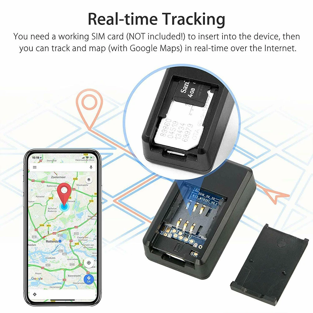 Мини GPS трекер GF-07 Магнитный SOS устройства слежения для автомобиля определения