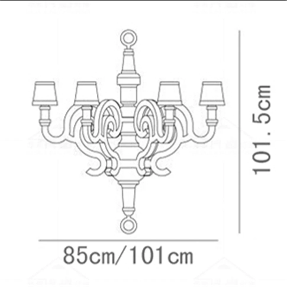 Французская роскошная люстра из цельного дерева для спальни старинная