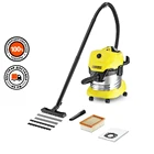 Строительный пылесос Karcher WD4 Premium 1000Вт (уборка: сухаясбор воды) желтый1.348-150.0