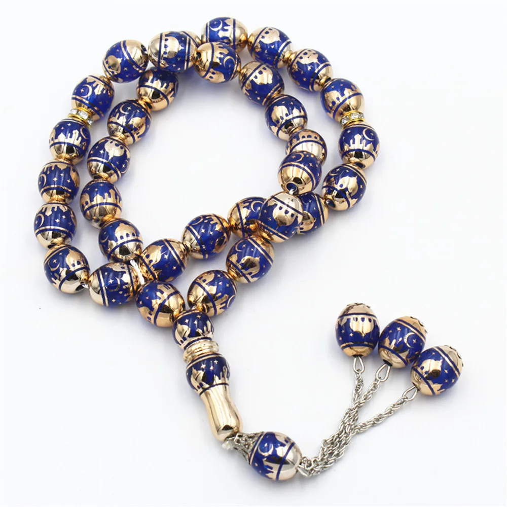 

Middle East Beaded Bracelet Tassel Pendant 33 Prayer Beads Islam Muslim Tasby Muhammad Rosary Wholesale