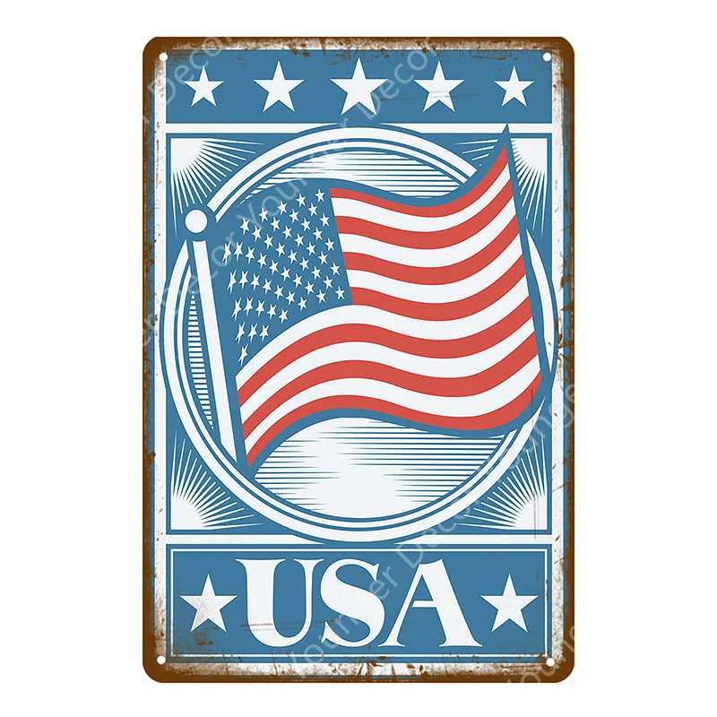 YD2116EI США Постер "Лондон" Париж Рим металлические вывески для паба бар клуб кафе украшение дома дорожные настенные наклейки YI-045 - Цвет: YD2116EI