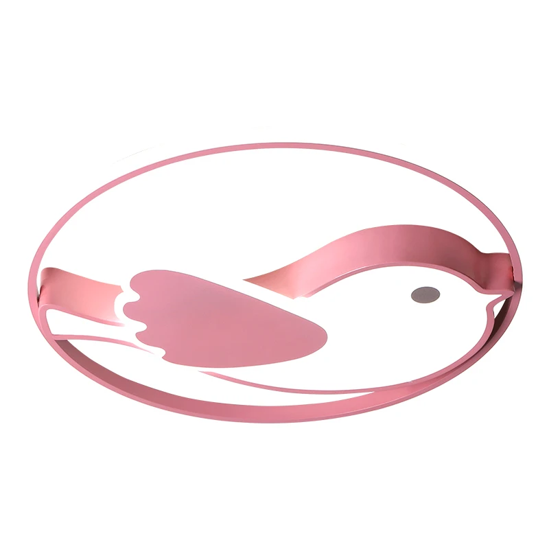 Люстра освещение для гостиной спальни мультфильм Розовая синяя птица Потолочная