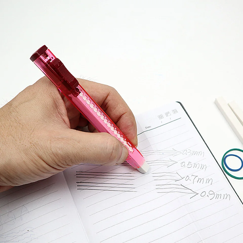 Ластик в форме ручки 2 шт./лот | Канцтовары для офиса и дома