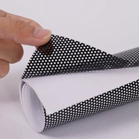 sunice perforated window film use for advertising printed one way vision decal stickers mesh self adhesive viny for auto glass