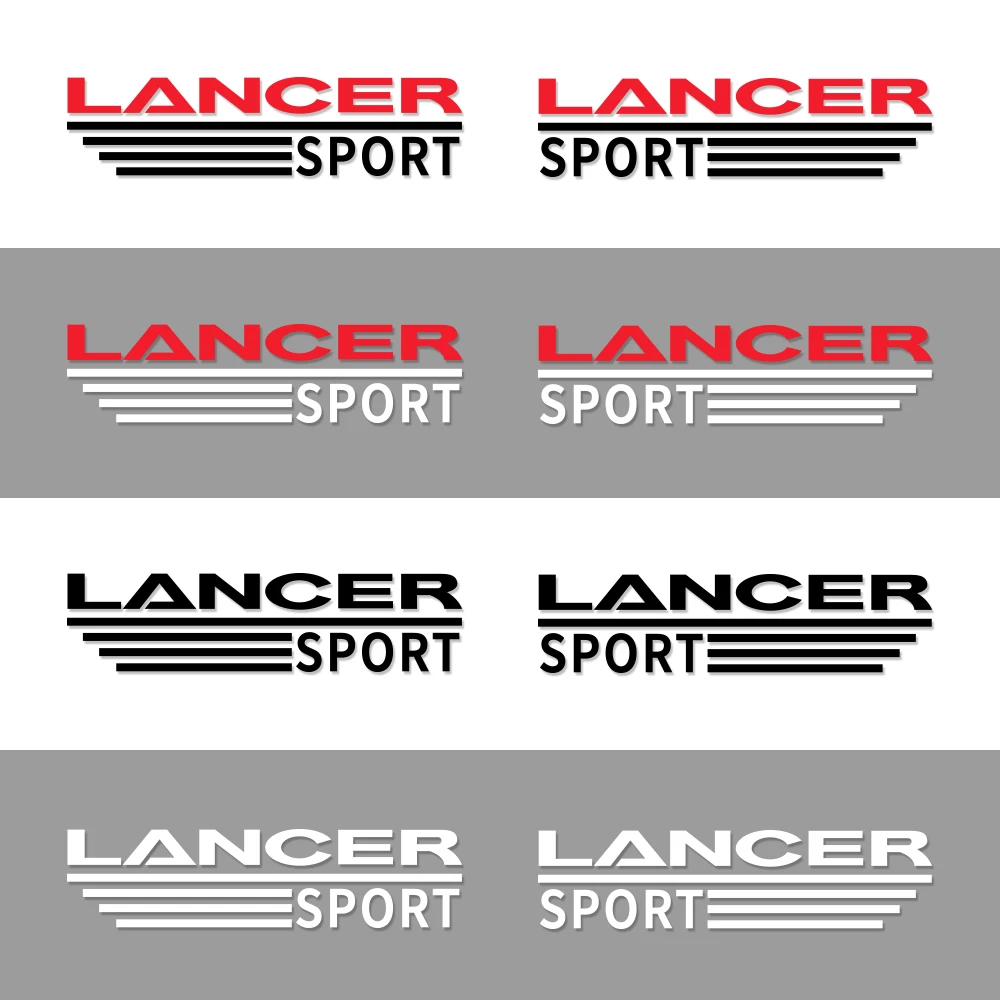 Car Rearview Mirror Stickers For Mitsubishi Lancer 10 X 3 9 EX Outlander ASX Ralliart Competition Auto Decor Decals Accessories |