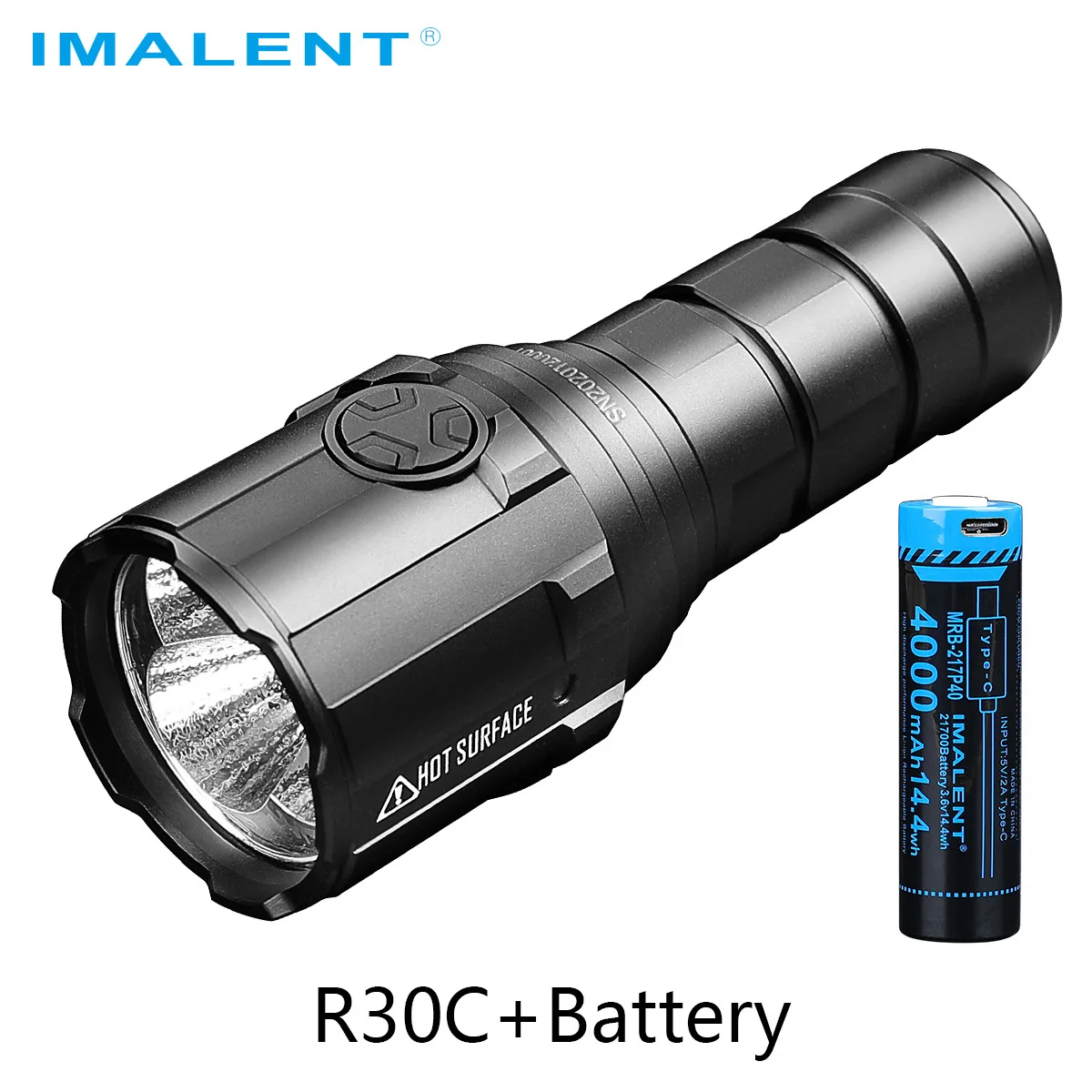 IMALENT R30C Powerful Flashlight 9000 Lumens CREE SST70 LED Rechargeable Ultra Bright Torch +1pcs Original Replace Battery