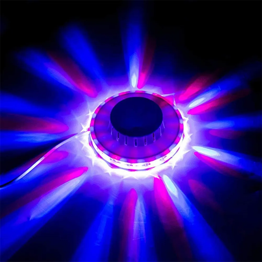 

Миниатюрный RGB лазерный сценический светильник в виде подсолнухов, 48 светодиодов, 8 Вт, диско-бар, DJ-проектор, светодиодная лампа для рождест...