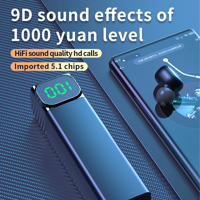 TWS мини беспроводные наушники Bluetooth V5.1 с микрофоном зарядный Чехол спортивные
