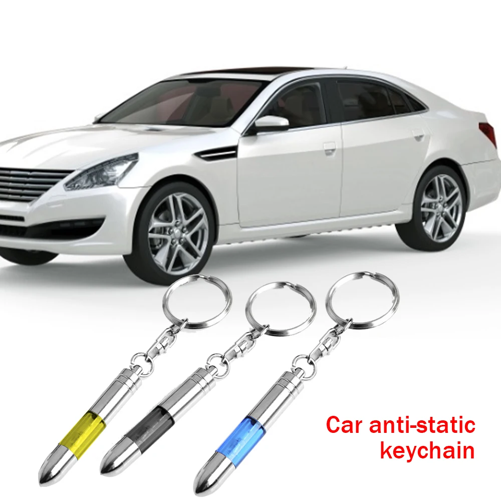 

Car Anti Static Touch Pen Key Ring LED Emitter Auto Keychain Pendant Car Interior Gift For Men And Women