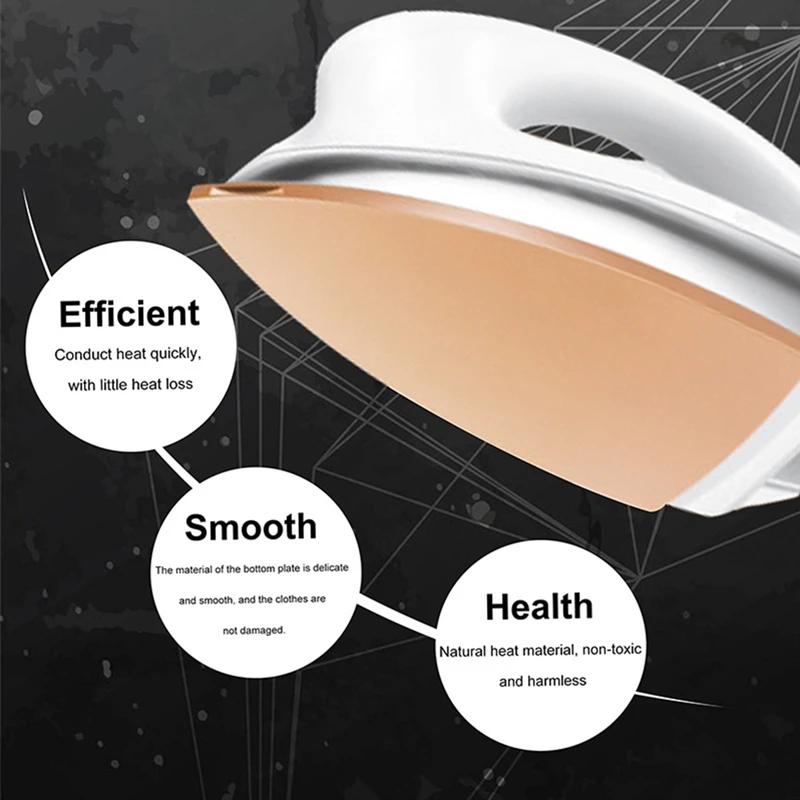 

2400W Portable Electric Steam Iron for Clothes Multifunctional Adjustable Ceramic Soleplate Iron for Ironing EU Plug