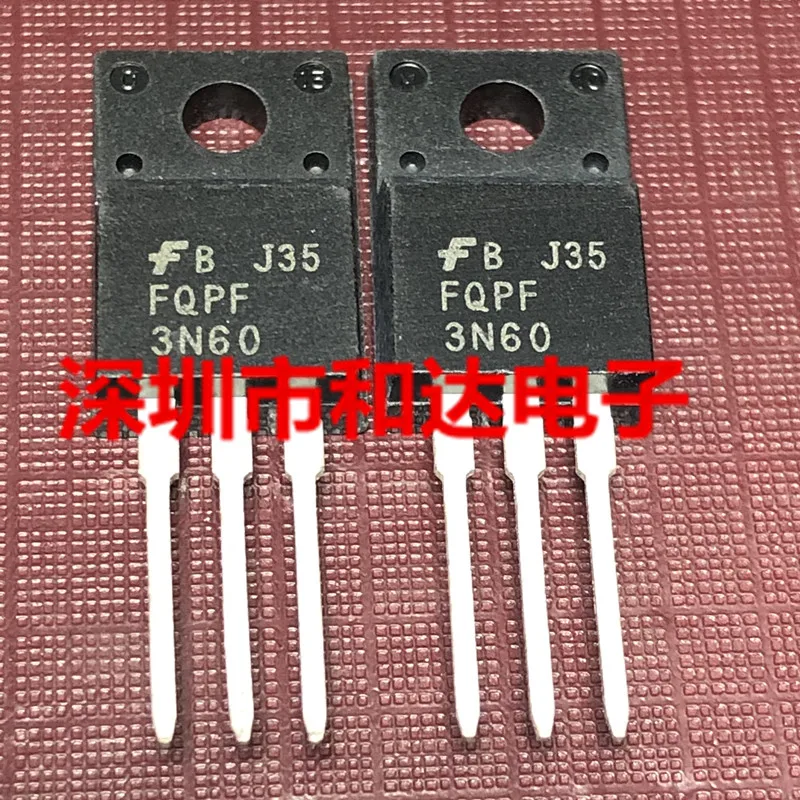 (5 шт.) FQFP3N60 3N60 TO-220F 600V 3A / FMV07N90E 07N90E 900V 7A / DPG20C300PN 300V 20A / D1264A 2SD1264A 200V 2A TO-220F