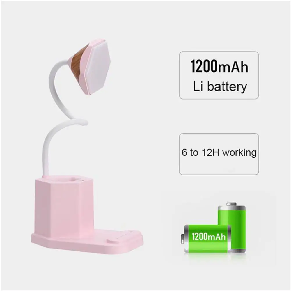 Светодиодная настольная лампа с usb портом перезаряжаемая сенсорная Настольная