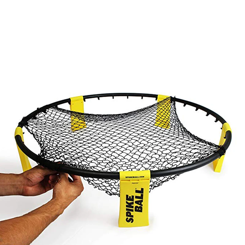 Спайк Набор для игры в мяч Мини пляжный газон волейбол с 3 шариками Spikeball фитнес оборудование для спорта на открытом воздухе команды