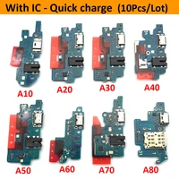 10pcs usb charging dock connector board flex cable for samsung a80 a70 a50 a40 a30 a20 a10 a11 a01 a21s a31 a51 a71 a30s a50s