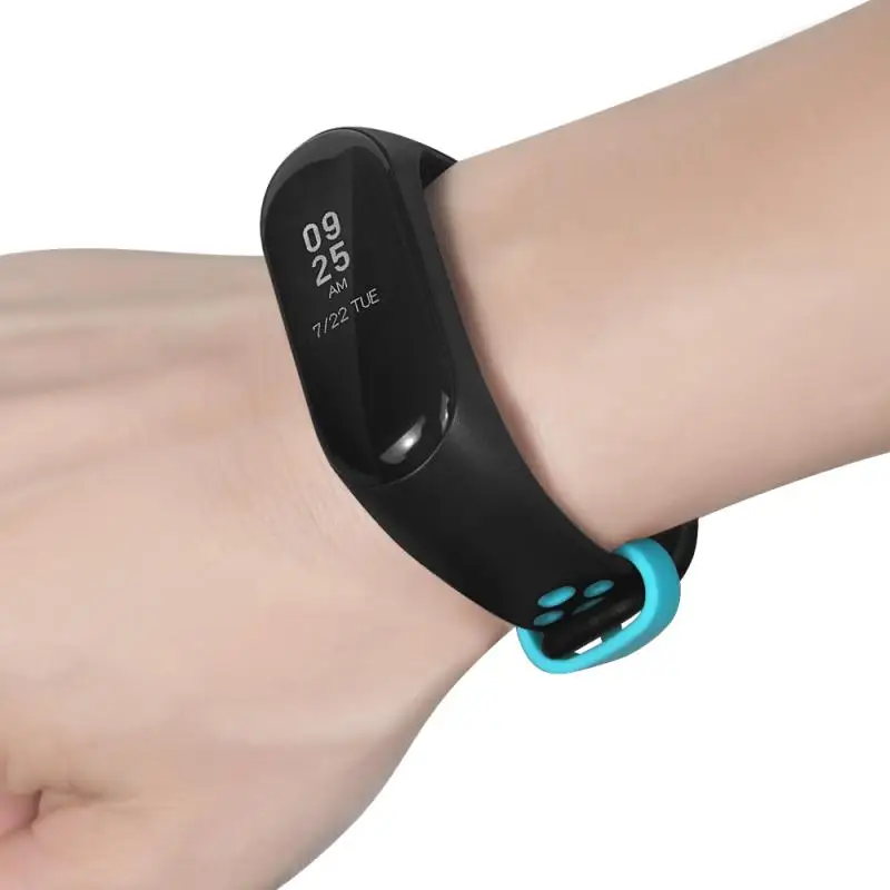 Для Xiaomi Mi Band 5 ремешок Смарт аксессуары Замена водонепроницаемый двойной цвет