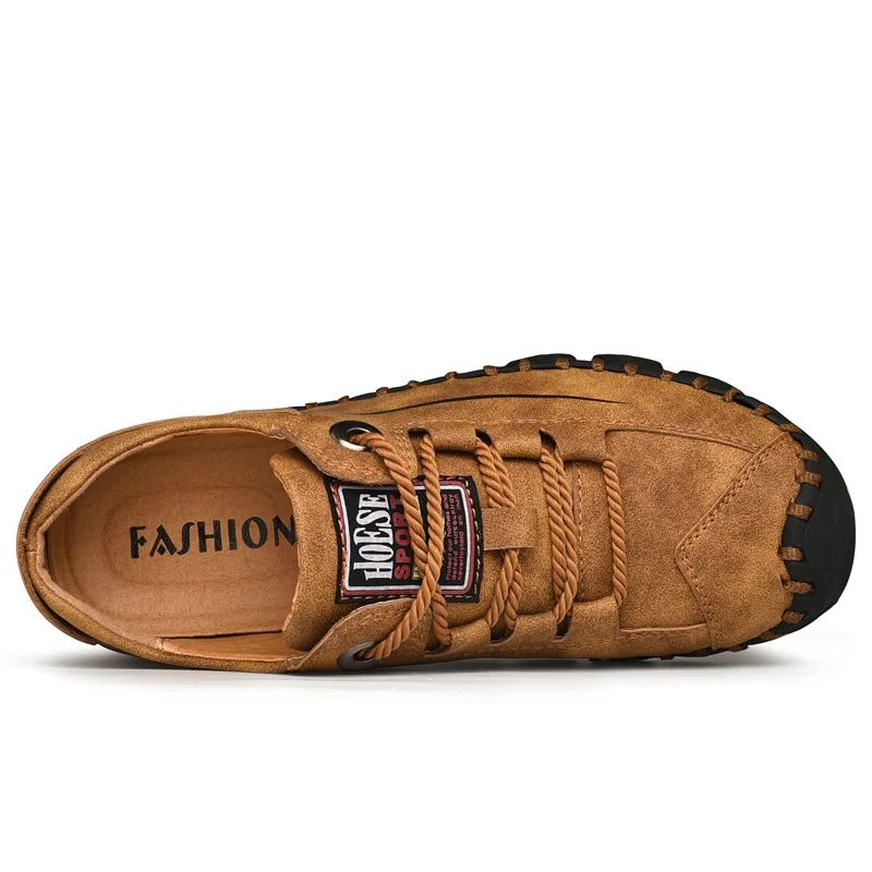 Мужские Кожаные Мокасины повседневные лоферы брендовые весенние модные