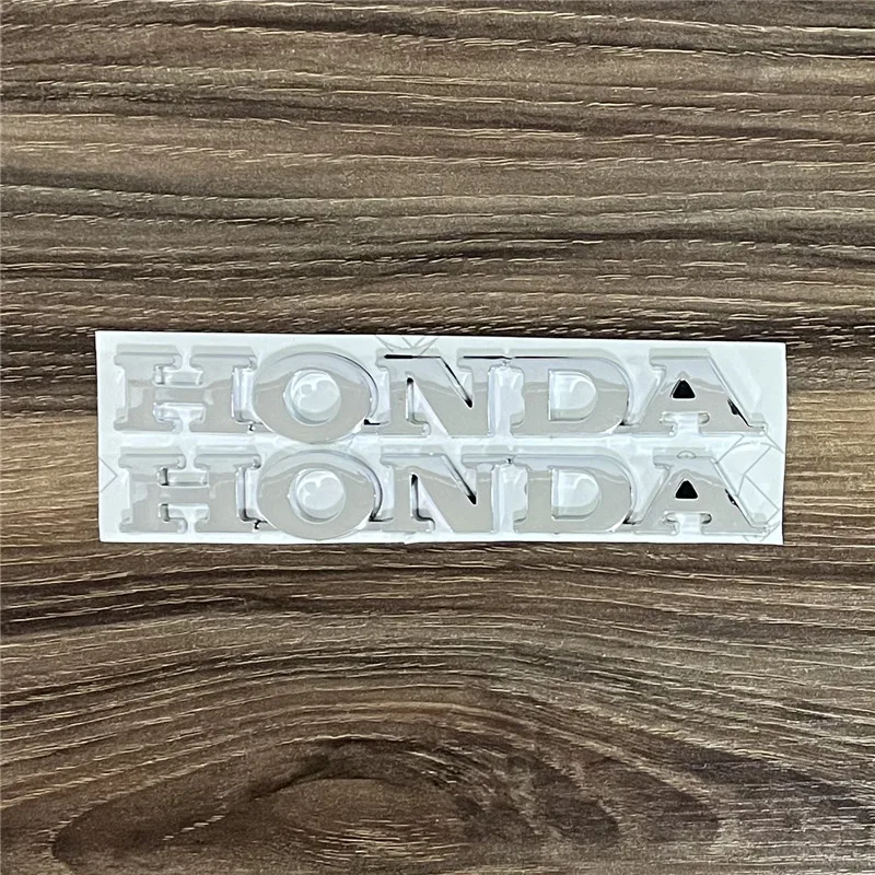 3D наклейка хромированная Серебряная мотоциклетная для логотипа honda значок