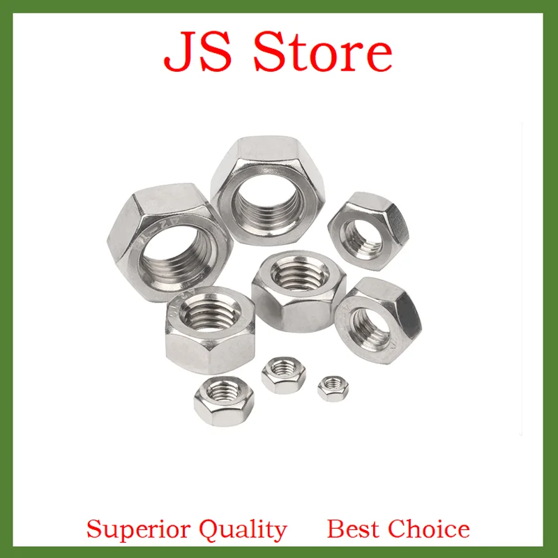 

201 Stainless Steel Hexagon Nuts M3M4M5M6M8M10
