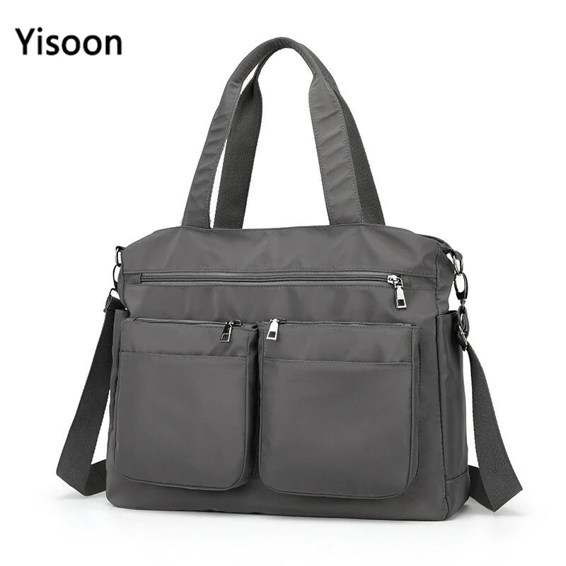 Женские вместительные нейлоновые сумки водонепроницаемая сумка через плечо для